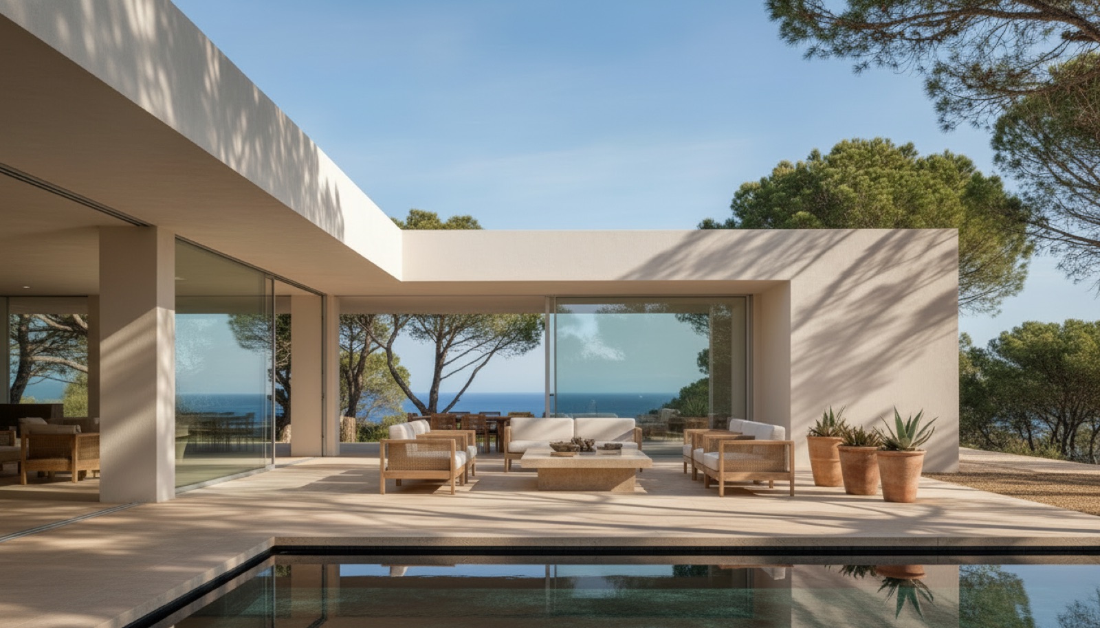 Casa Llum al atardecer