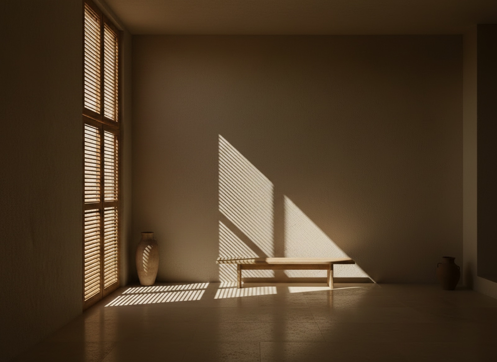 Luz por celosía